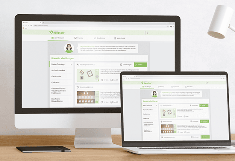 Was kann ich mit RehaCom® Online trainieren?